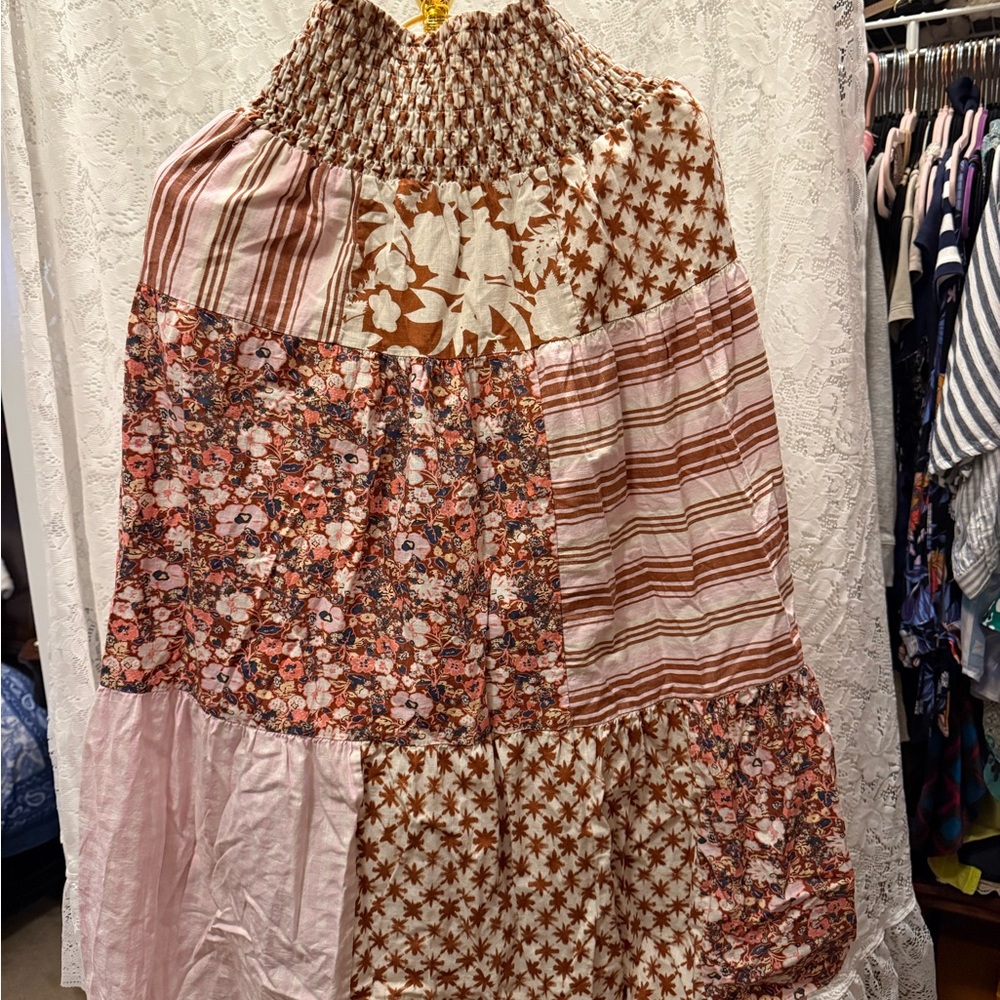 Universal Thread Western & Boho Patchwork Maxi Skirt